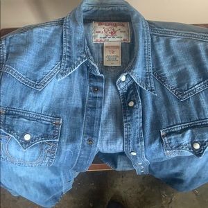 True Religion denim button up